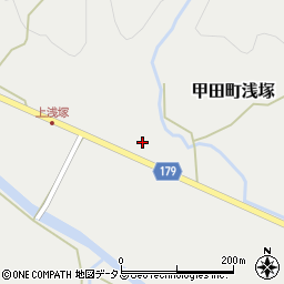 広島県安芸高田市甲田町浅塚316周辺の地図