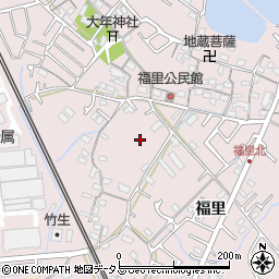 兵庫県明石市二見町福里周辺の地図