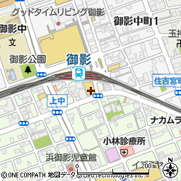 ココカラファイン薬局 ビエラ御影店周辺の地図