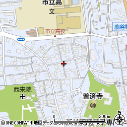 静岡県浜松市中央区広沢周辺の地図