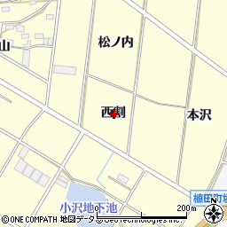 愛知県豊橋市船渡町西割周辺の地図