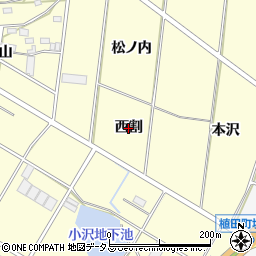 愛知県豊橋市船渡町（西割）周辺の地図