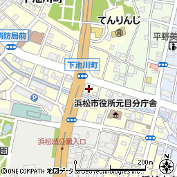 静岡県浜松市中央区下池川町15周辺の地図