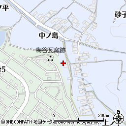京都府木津川市梅谷中ノ島周辺の地図