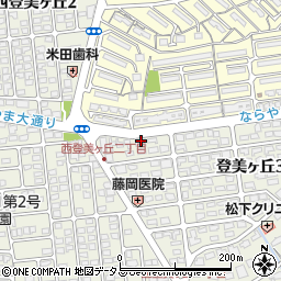 株式会社白洋舍　登美ケ丘西店周辺の地図