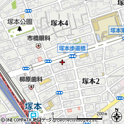 日生ロイヤル塚本周辺の地図