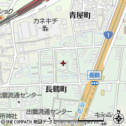 静岡県浜松市中央区長鶴町122周辺の地図