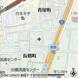 静岡県浜松市中央区長鶴町107周辺の地図