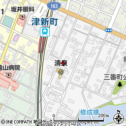 生長の家三重県教化部周辺の地図