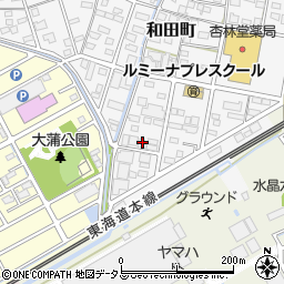 静岡県浜松市中央区和田町334周辺の地図