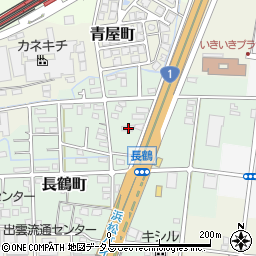 静岡県浜松市中央区長鶴町163周辺の地図
