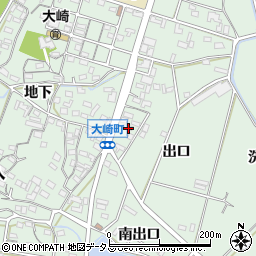 愛知県豊橋市大崎町南出口周辺の地図