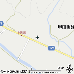 広島県安芸高田市甲田町浅塚268周辺の地図