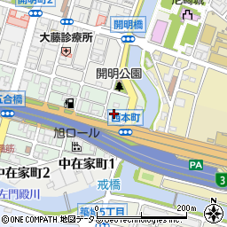 兵庫県尼崎市西本町1丁目13周辺の地図