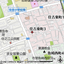 コーラル住吉周辺の地図