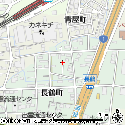 静岡県浜松市中央区長鶴町121周辺の地図