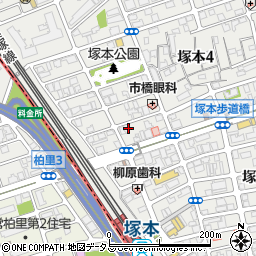 アロマペット塚本店周辺の地図