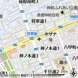 関西電気保安協会（一般財団法人）　神戸営業所周辺の地図