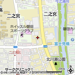 静岡県磐田市二之宮東4周辺の地図