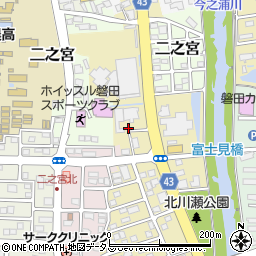 静岡県磐田市二之宮東4-5周辺の地図