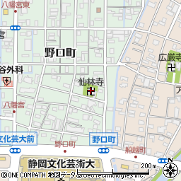 仙林寺周辺の地図