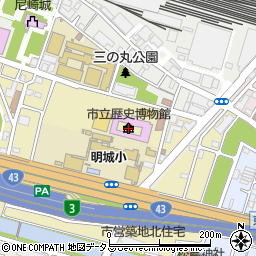 尼崎市立歴史博物館周辺の地図