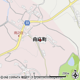 奈良県奈良市南庄町周辺の地図