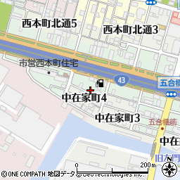 兵庫県尼崎市西本町4丁目52周辺の地図