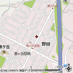 津泉ケ丘簡易郵便局周辺の地図