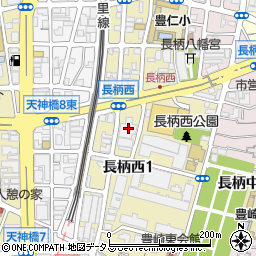 大阪府大阪市北区長柄西1丁目6周辺の地図