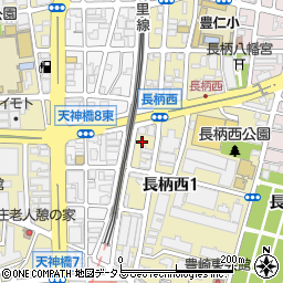 大阪府大阪市北区長柄西1丁目5周辺の地図