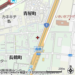 静岡県浜松市中央区長鶴町158周辺の地図