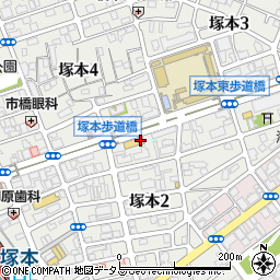 吉野家 淀川通塚本店周辺の地図