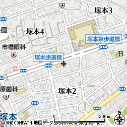 吉野家淀川通塚本店周辺の地図