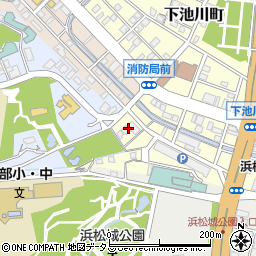 静岡県浜松市中央区下池川町4周辺の地図