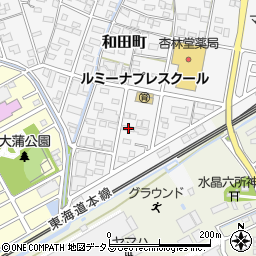 静岡県浜松市中央区和田町318周辺の地図