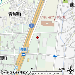 静岡県浜松市中央区長鶴町264周辺の地図