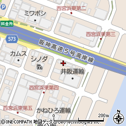 倉本運送株式会社　西宮支店周辺の地図