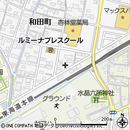 静岡県浜松市中央区和田町310-6周辺の地図