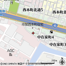 兵庫県尼崎市西本町5丁目周辺の地図