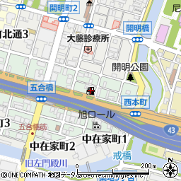兵庫県尼崎市西本町2丁目9周辺の地図