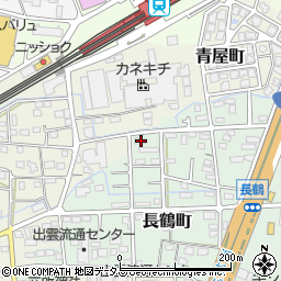 静岡県浜松市中央区長鶴町74周辺の地図