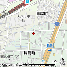 静岡県浜松市中央区長鶴町127周辺の地図