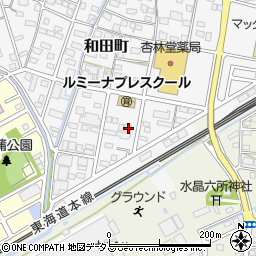 静岡県浜松市中央区和田町317-8周辺の地図