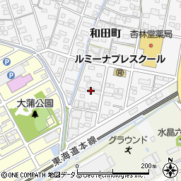 静岡県浜松市中央区和田町336周辺の地図