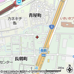 静岡県浜松市中央区長鶴町156周辺の地図