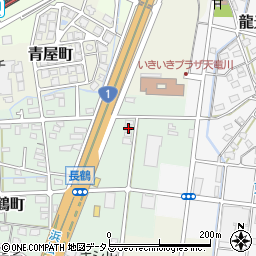 静岡県浜松市中央区長鶴町267周辺の地図