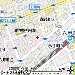 神戸市保育ママ　たんぽぽ周辺の地図