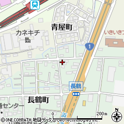 静岡県浜松市中央区長鶴町155周辺の地図