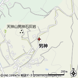 静岡県牧之原市男神658-1周辺の地図